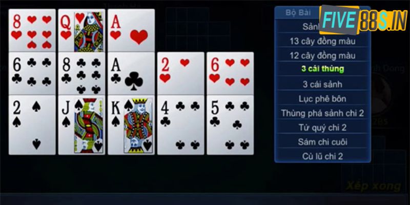 Cách Chơi Binh Xập Xám Five88 Cho Người Mới Bắt Đầu 3 Hướng dẫn tính điểm khi chơi game mậu binh online