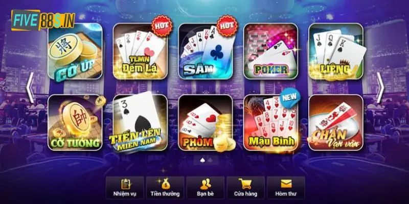 Top 7 Game Bài Hấp Dẫn Nhất Five88 Được Nhiều Người Chơi 1 Giới thiệu sơ lược top 7 game bài hấp dẫn nhất Five88